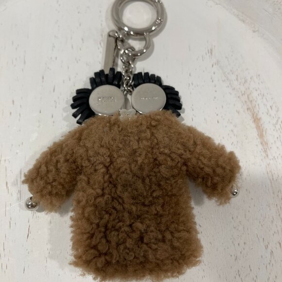 Fendi Monster Shearling Bag Charm/Key Ring (JB1276) - Picture 2 of 7